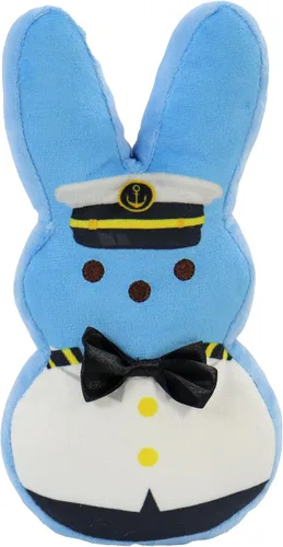 Vista 22 de Animal Adventure Peeps 4" Juguete de peluche de conejo Palm Pet coleccionable Azul