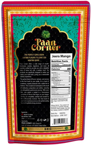 Vista 2 de Paan Corner Jeera Condimento de comino de mango, 4.23 onzas, vegano, sabores elaborados con maestría