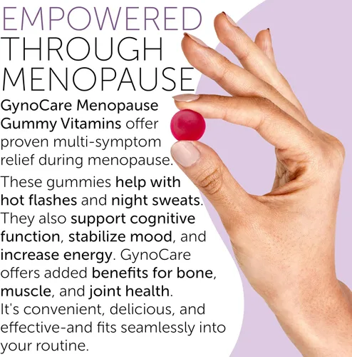 Vista 3 de Suplementos para la menopausia para mujeres Vitaminas gomosas para la menopausia Alivio para sofocos, sudores nocturnos y cambios de humor