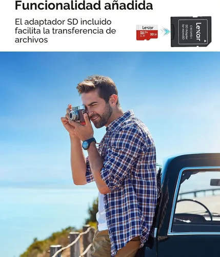Vista 6 de Lexar Tarjeta de memoria flash microSDHC UHS-I microSDHC de la serie E de 32 GB x1