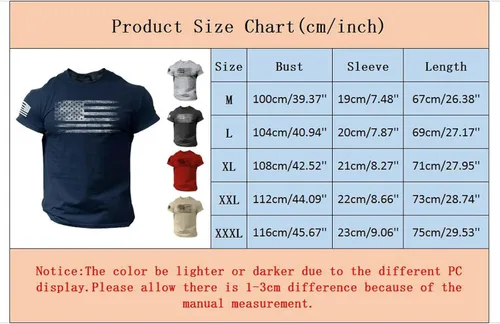 Vista 4 de Camisetas de verano 2024 para hombre, camisetas patrióticas de manga corta con la bandera estadounidense, camisetas gráficas de cuello redondo