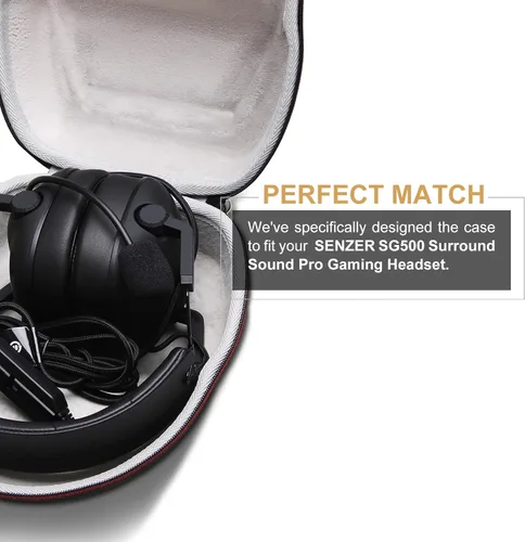 Vista 2 de LTGEM - Funda rígida de transporte compatible con auriculares inalámbricos Razer BlackShark V2 Pro / V3 Pro / V3 / V3 X / V2 X/Razer Barracuda X