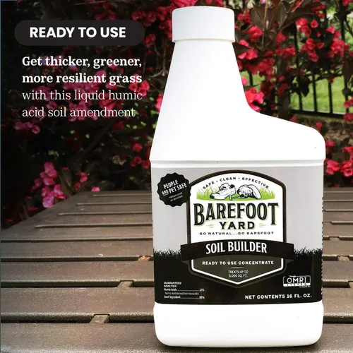 Vista 5 de Soil Builder, Enmienda de suelo de ácido húmico, nutrientes naturales para el suelo listos para usar, 16 onzas líquidas