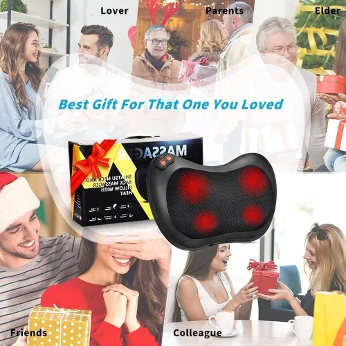 Vista 6 de Shiatsu Back Massager with Heat for Neck and Back Pain Relief