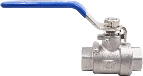 Vista 12 de Válvula de bola de acero inoxidable NPT 1 rosca (1-1/4 pulgadas de diámetro interior), válvula de cierre bidireccional para grifo de agua a gas