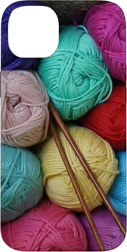 Vista 15 de Knitting and Crochet Colorful Yarn Photo Knitting Needles Case for iPhone 17