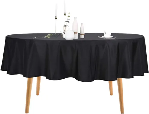 Vista 68 de Ascoza Paquete de 2 manteles cuadrados negros de tela de poliéster de 52 x 52 pulgadas para bodas, banquetes, restaurantes y fiestas