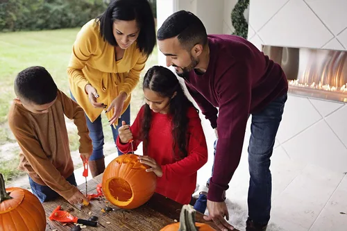 Vista 4 de Pumpkin Masters, juego de tallado, 1 unidad.