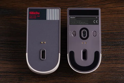 Vista 10 de 8BitDo Ratón retro R8 con base de carga, sensor óptico PAW 3395 DPI 26,000, mouse inalámbrico con frecuencia de sondeo 4K, botones programables