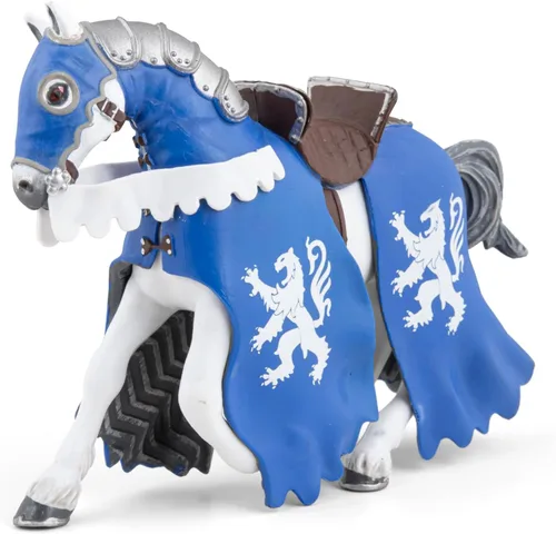 Vista 3 de Papo - Figura realista del Caballo del León con Lanza - A partir de 3 años - Colección de fantasía y medieval - Juego creativo de aventuras