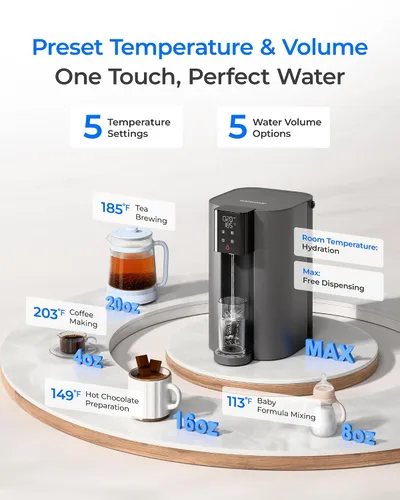 Vista 14 de Waterdrop C1H - Sistema de ósmosis inversa caliente instantánea, no requiere instalación