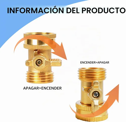 Vista 5 de LIULO TOOL Válvula de cierre de manguera de jardín de latón, paquete de 2 válvulas de cierre de manguera de jardín de latón macizo resistente de 3/4