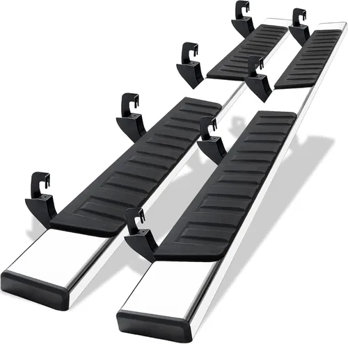 Vista 9 de COMNOVA - Estribos de 6 pulgadas compatibles con Chevrolet Colorado/GMC Canyon Crew Cab 2015-2026, estribos y escalones para Colorado (negro)