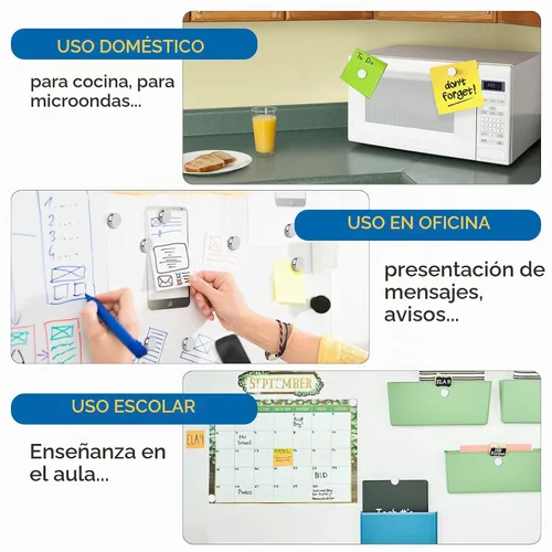 Vista 6 de DIYMAG Imanes pequeños para refrigerador, 200 imanes redondos de tierras