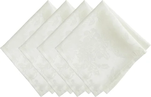 Vista 21 de Elrene Home Fashions Poinsettia Elegance - Camino de mesa de vacaciones jacquard, 13 x 70 pulgadas, dorado