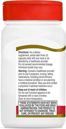 Vista 4 de 21st Century Glucosamina Condroitina 500/400mg - Doble Fuerza, cp 60 Recuento