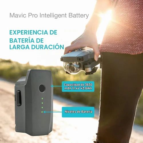 Vista 2 de Beacon Pet Mavic Pro - Batería de repuesto inteligente de vuelo 3830mAh 11.4V para DJI Mavic Pro/Pro Platinum/Alpine White