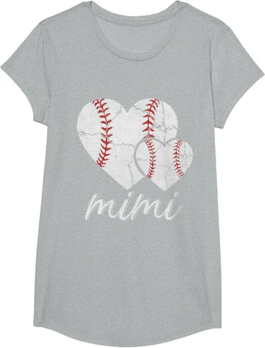 Vista 88 de Camiseta de béisbol Mimi para el Día de la Madre, Negro, S