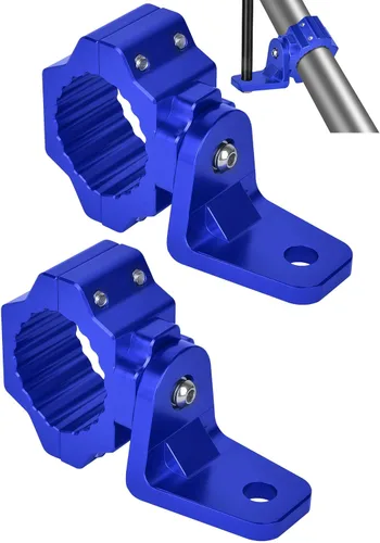 Vista 10 de ZIDIYORUO Soporte de luz de látigo UTV y soporte de barra de luz, abrazadera de aleación de aluminio resistente para jaula enrollable de 1.75 a 2