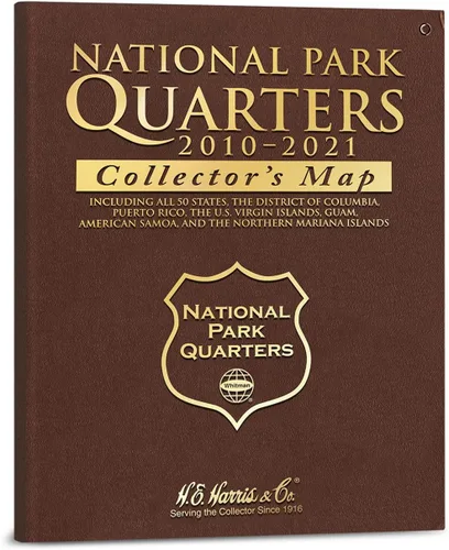 Vista 3 de Whitman Tablero Compacto para Coleccionista de Monedas - Mapa de Monedas de Estados Unidos, Serie de Cuartos de Moneda de 1999 – 2009 incluyendo DC