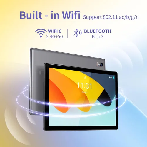 Vista 5 de BYYBUO Tablet 10.1 pulgadas Android 15 Tabletas, 8GB RAM+64GB ROM
