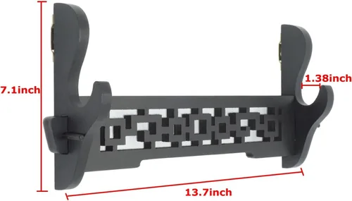 Vista 2 de Soporte de pared para espada Samurai Sword Katana Wakizashi, soporte de exhibición de 1 nivel