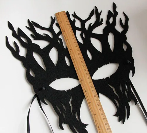 Vista 6 de Máscaras de Halloween para mascarada, máscara de árbol genial, decoración de broma de Navidad