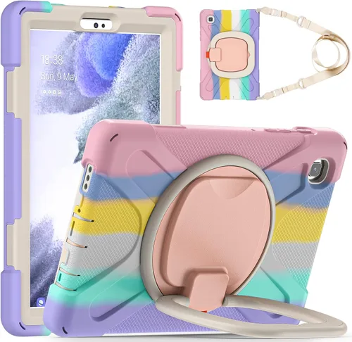 Vista 123 de 360 Rotation Case for Galaxy Tab ActivePro/Tab Active4 Pro/Active 5 Pro 10.1" Sturdy Cover Rotate Ring Stand Shoulder Carrying Strap Hand Strap