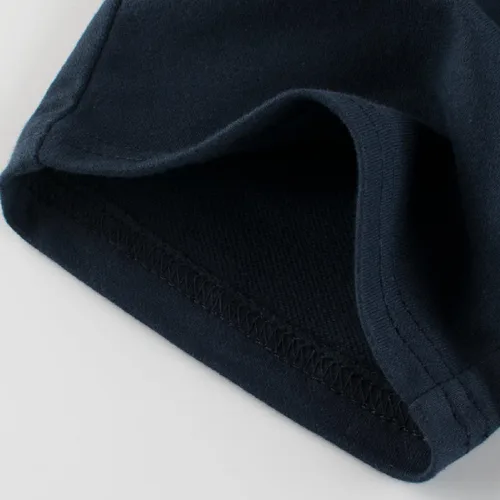 Vista 6 de Paquete de 2 pantalones cortos deportivos de punto de verano para niños y niñas, pantalones cortos suaves casuales para bebés