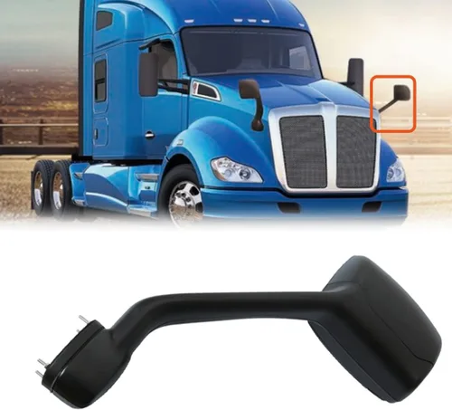 Vista 2 de Ensamble de Espejo de Capó High Soar para Kenworth T680 (2000-2017), Espejo de Capó con Brazo para Peterbilt 579 (2010-2017) / Peterbilt 587
