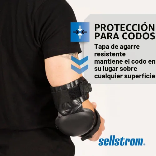 Vista 6 de Sellstrom ArmorPro - Coderas tácticas – Protección profesional para codos y brazos para soldadura, molienda – para hombres y mujeres
