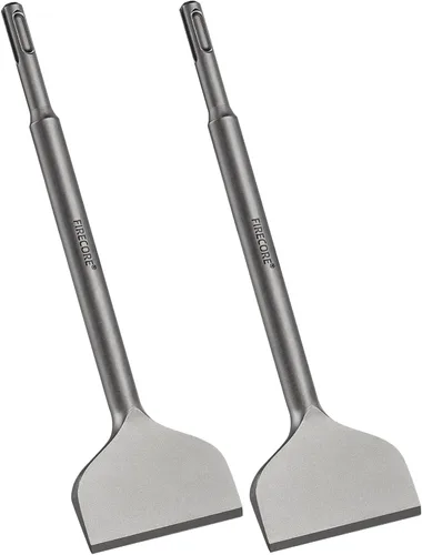 Vista 8 de Firecore FS18310 SDS Plus Cincel de eliminación de azulejos doblados en ángulo con manivela de 3 pulgadas de ancho (3 x 10 pulgadas)