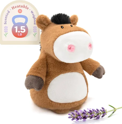 Vista 29 de IKASA Animal de peluche de pingüino para microondas, almohadilla térmica para mayor comodidad y calidez, calentable y refrigerable de 1.5 libras