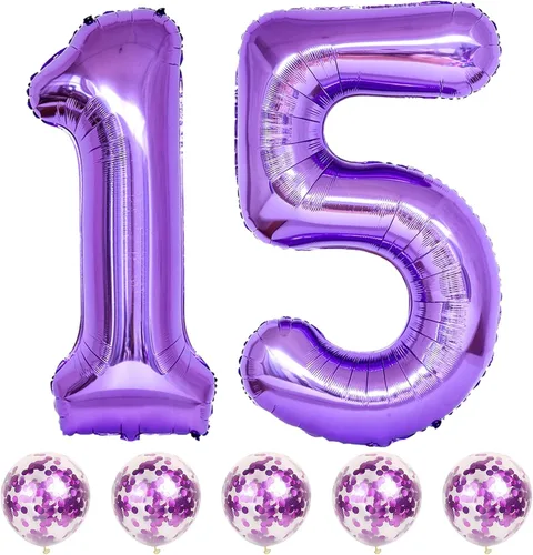 Vista 31 de Globos negros del número 10 para decoraciones de cumpleaños número 10, globos de helio de mylar de lámina de 40 pulgadas negros del número 1 & 0