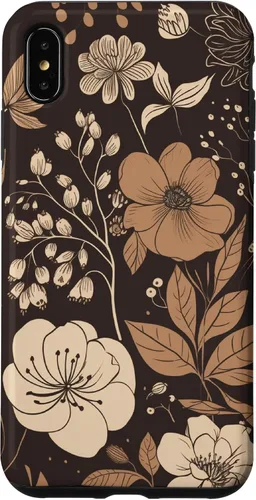 Vista 11 de Hazelnut Brown Wildflower Floral Flower Design Case for iPhone 17