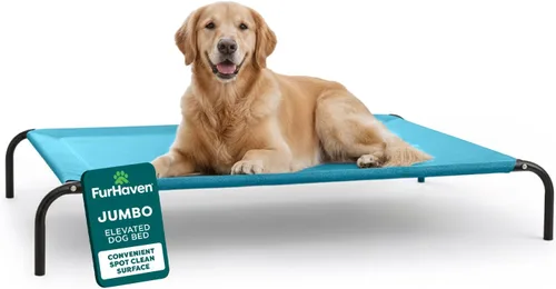 Vista 14 de FurHaven Cunas elevadas para mascotas – Hamaca de malla de nailon refrescante y transpirable para perros pequeños y gatos, fácil de montar, duradera