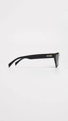 Vista 5 de Moschino Gafas de sol puntiagudas de ojo de gato para mujer, negrogris azul, talla única, Negro