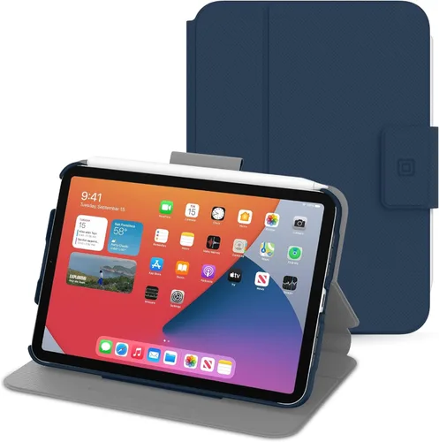 Vista 8 de Incipio - Funda protectora SureView para iPad 7ª y 6ª generación, funda delgada ligera con soporte ajustable, protección contra arañazos (negro)