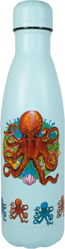 Vista 24 de NatureVac - Black Bear de Deluxebase. Botella de agua de acero inoxidable con aislamiento térmico de 17 onzas. Frasco de vacío reutilizable y a