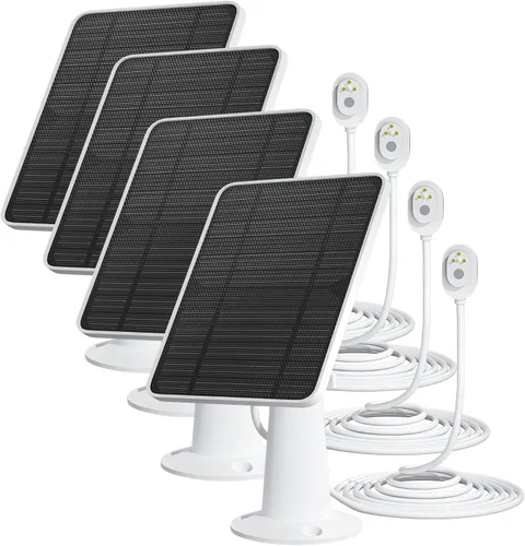 Vista 11 de Cargador de Panel Solar Compatible con Cámara Arlo Pro 5S/Pro 4/Pro 3/Pro 3 Floodlight/Ultra/Ultra 2, Paneles Solares de 6V 4.5W Carga IP65