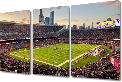 Vista 32 de Lincoln - Lienzo decorativo para pared, diseño de campo financiero de Filadelfia, paisaje de estadio de fútbol de Filadelfia, decoración de pared