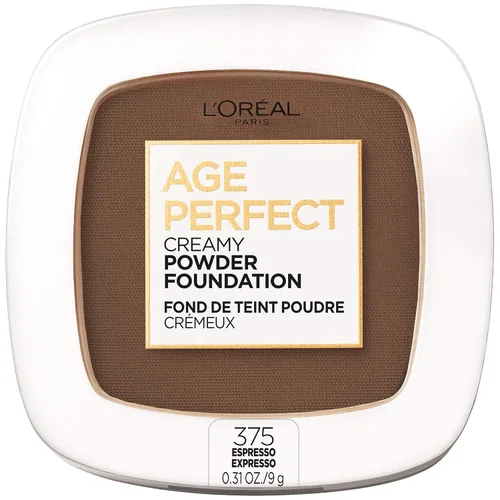 Vista 11 de L'Oreal Paris Age Perfect - Base de maquillaje en polvo cremosa compacta, 320 beige cálido, 0.31 onzas