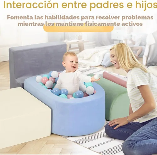 Vista 6 de Bloques de escalada de espuma Whiffee para niños pequeños, juguetes de escalada para niños pequeños en interiores, bloques de escalada para niños