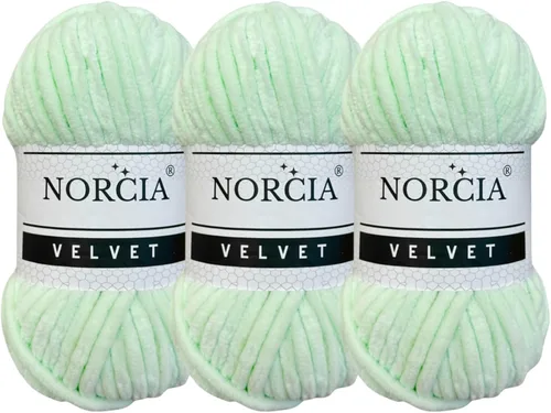 Vista 64 de Hilo de Terciopelo Suave Chenille para Ganchillo Super Voluminoso (100g-3.50oz) (68m-74.3 yds) Hilo para Manta de Bebé para Tejer Amigurumi Hilo
