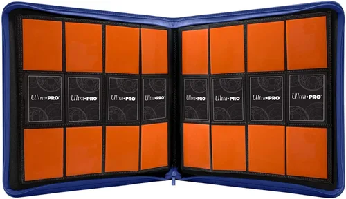 Vista 5 de Ultra PRO - Vivid PRO-Binder con cremallera de 12 bolsillos (azul) - Protege y almacena tus valiosas tarjetas de juego, tarjetas deportivas