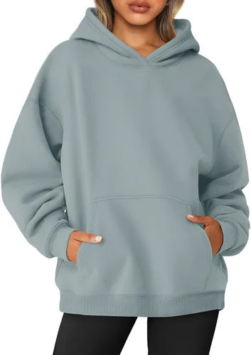 Vista 21 de AUTOMET Sudaderas de gran tamaño con capucha de forro polar para mujer, camisas de manga larga, sudaderas con bolsillo para otoño 2025