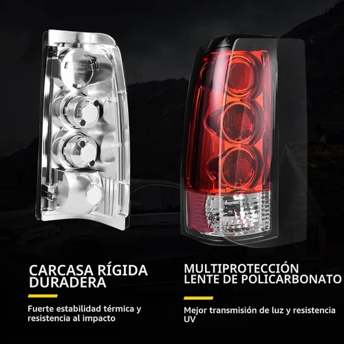 Vista 2 de DWVO Conjunto de luces traseras compatible con Chevy Silverado 1999 2000 2001 2002 1500 2500/01 02 Chevy Silverado 3500/1999-2003 GMC Sierra 1500