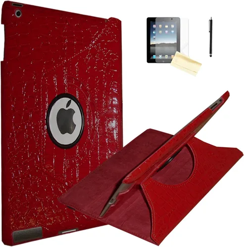 Vista 14 de Funda iPad 2, Funda iPad 3, Funda iPad 4, JYtrend (R) Soporte Rotatorio cierre magnético auto encendido/ apagado para iPad 2/3/4 A1395 A1396 A1397