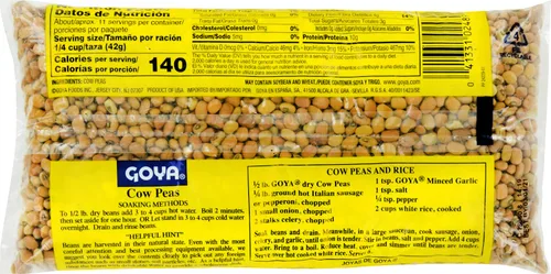 Vista 2 de Goya Foods - Guisantes de vaca, secos, 16 onzas (paquete de 24)