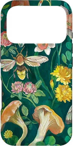 Vista 29 de Funda Boho Bee Greenery Luna Moth Vintage Botanical Mushroom para iPhone 13 Pro